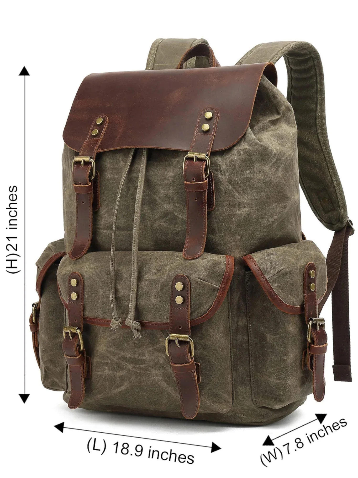 Leder Rucksack "Jäger" - TOLLzWOOD