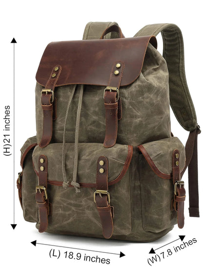 Leder Rucksack "Jäger" - TOLLzWOOD