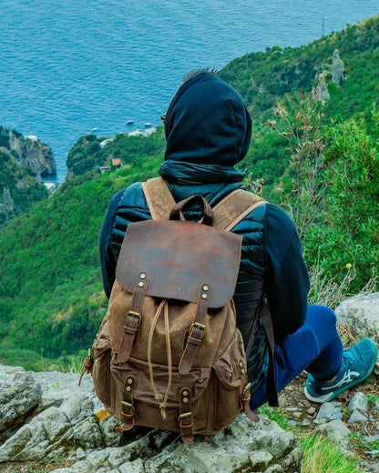 Leder Rucksack "Jäger" - TOLLzWOOD