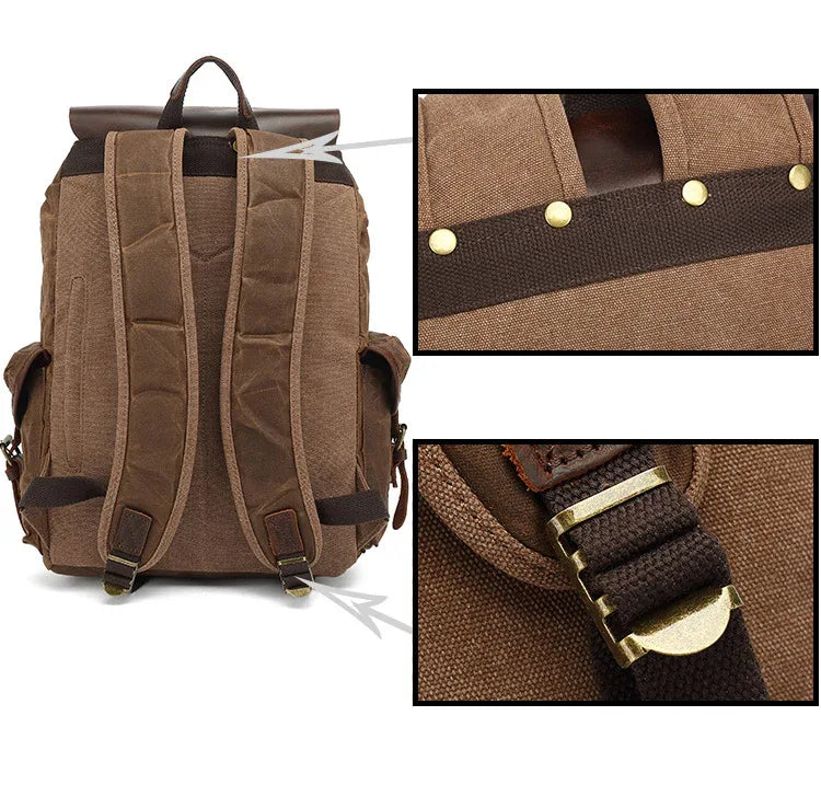 Leder Rucksack "Jäger" - TOLLzWOOD