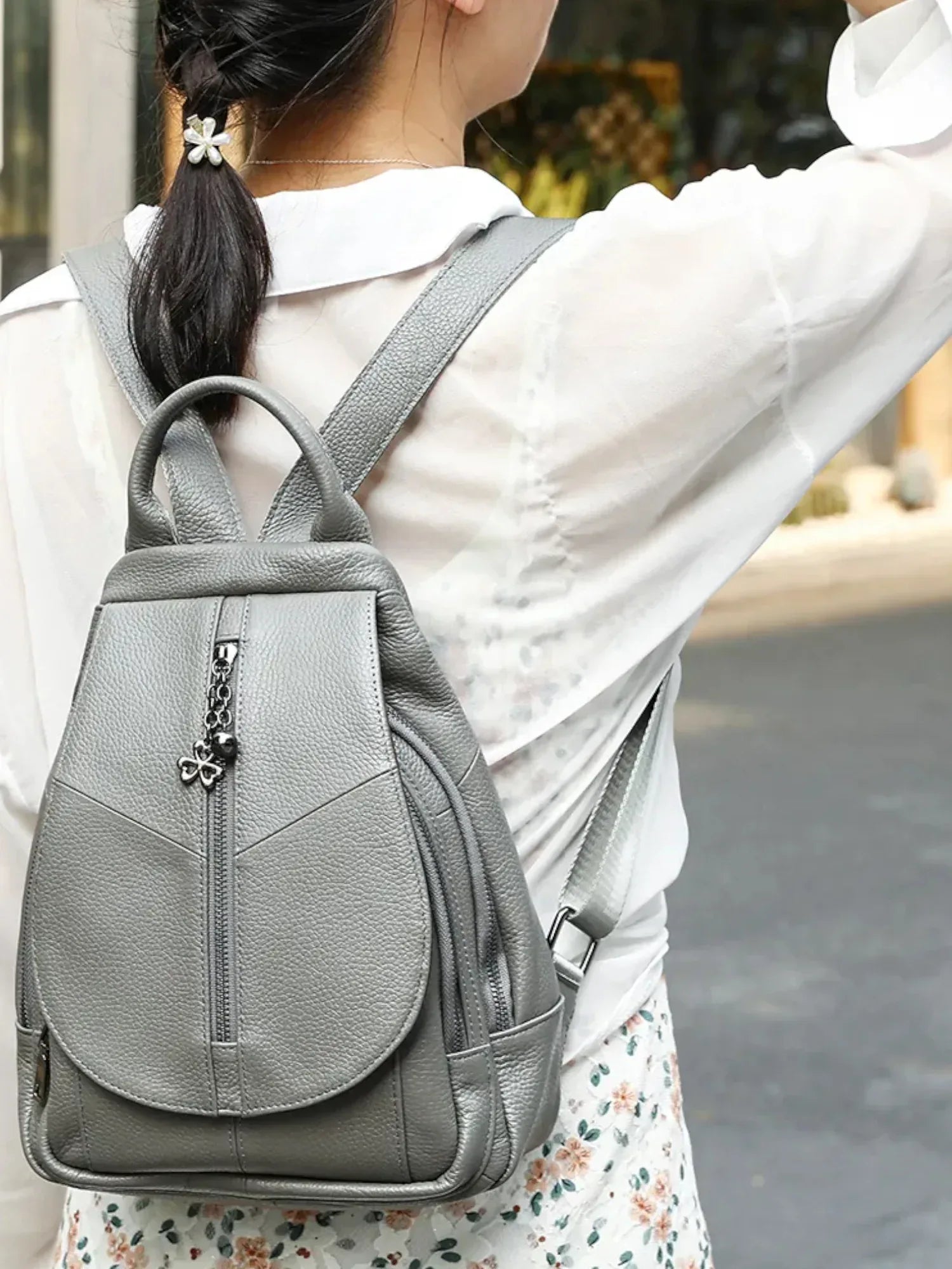 Leder Rucksack "Krokus" - TOLLzWOOD
