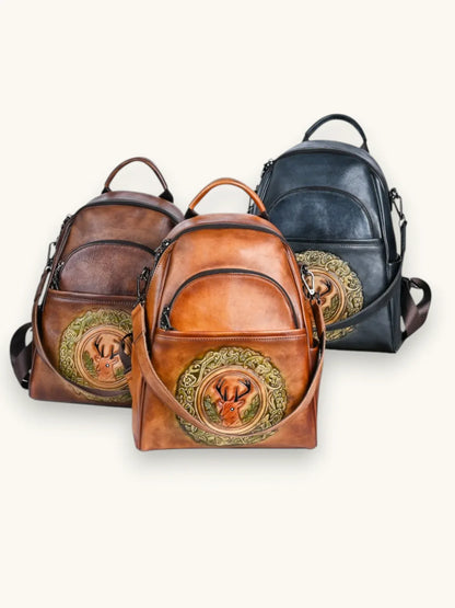 Leder Rucksack "Element" - TOLLzWOOD