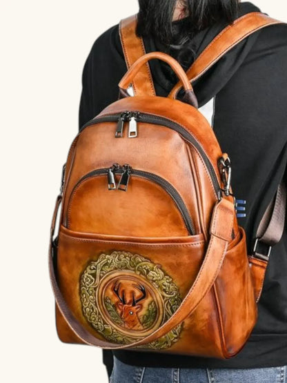 Leder Rucksack "Element" - TOLLzWOOD