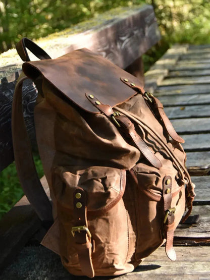Leder Rucksack "Jäger" - TOLLzWOOD