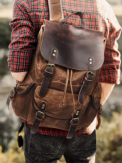 Leder Rucksack "Jäger" - TOLLzWOOD