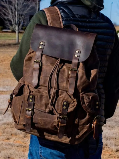 Leder Rucksack "Jäger" - TOLLzWOOD