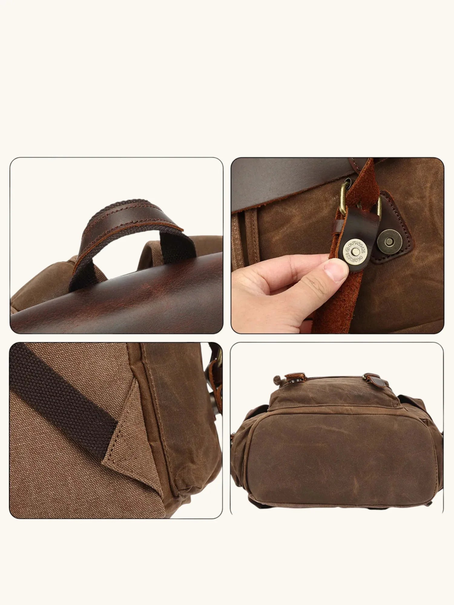 Leder Rucksack "Jäger" - TOLLzWOOD