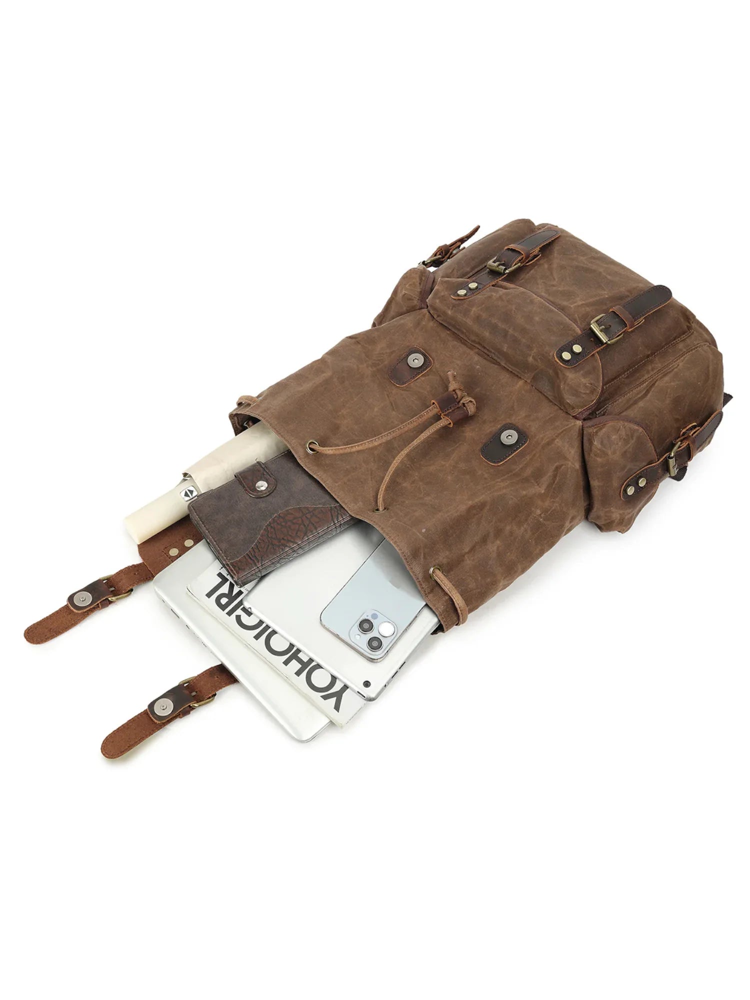 Leder Rucksack "Jäger" - TOLLzWOOD