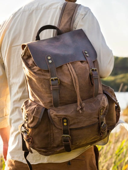 Leder Rucksack "Jäger" - TOLLzWOOD