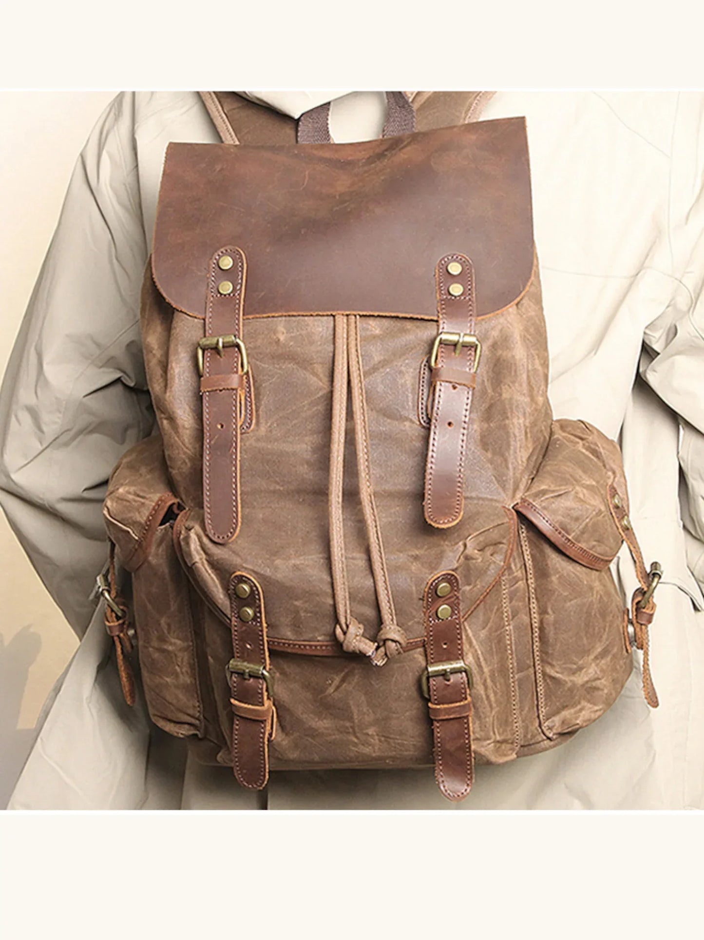 Leder Rucksack "Jäger" - TOLLzWOOD