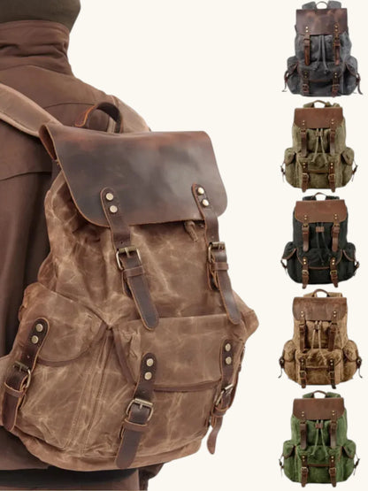 Leder Rucksack "Jäger" - TOLLzWOOD