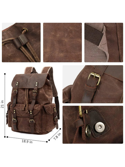 Leder Rucksack "Jäger" - TOLLzWOOD
