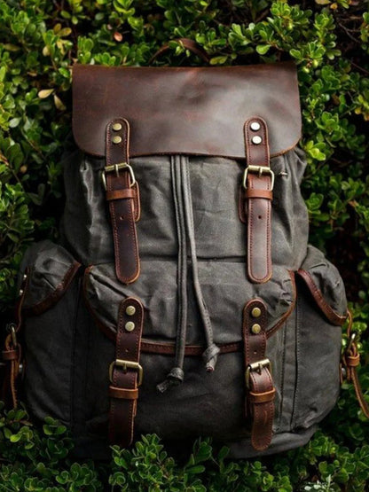 Leder Rucksack "Jäger" - TOLLzWOOD
