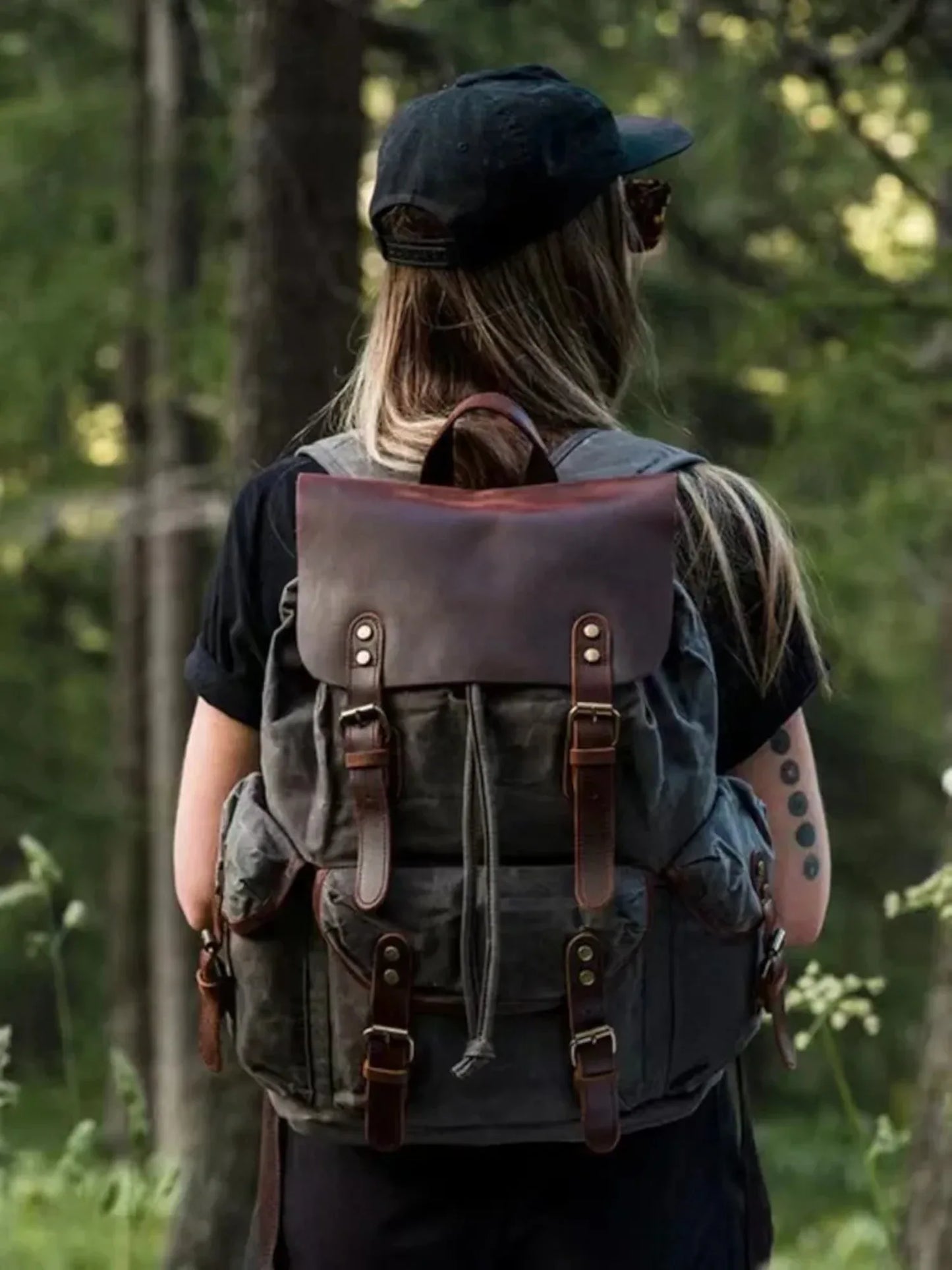 Leder Rucksack "Jäger" - TOLLzWOOD
