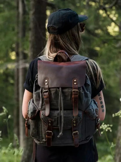 Leder Rucksack "Jäger" - TOLLzWOOD