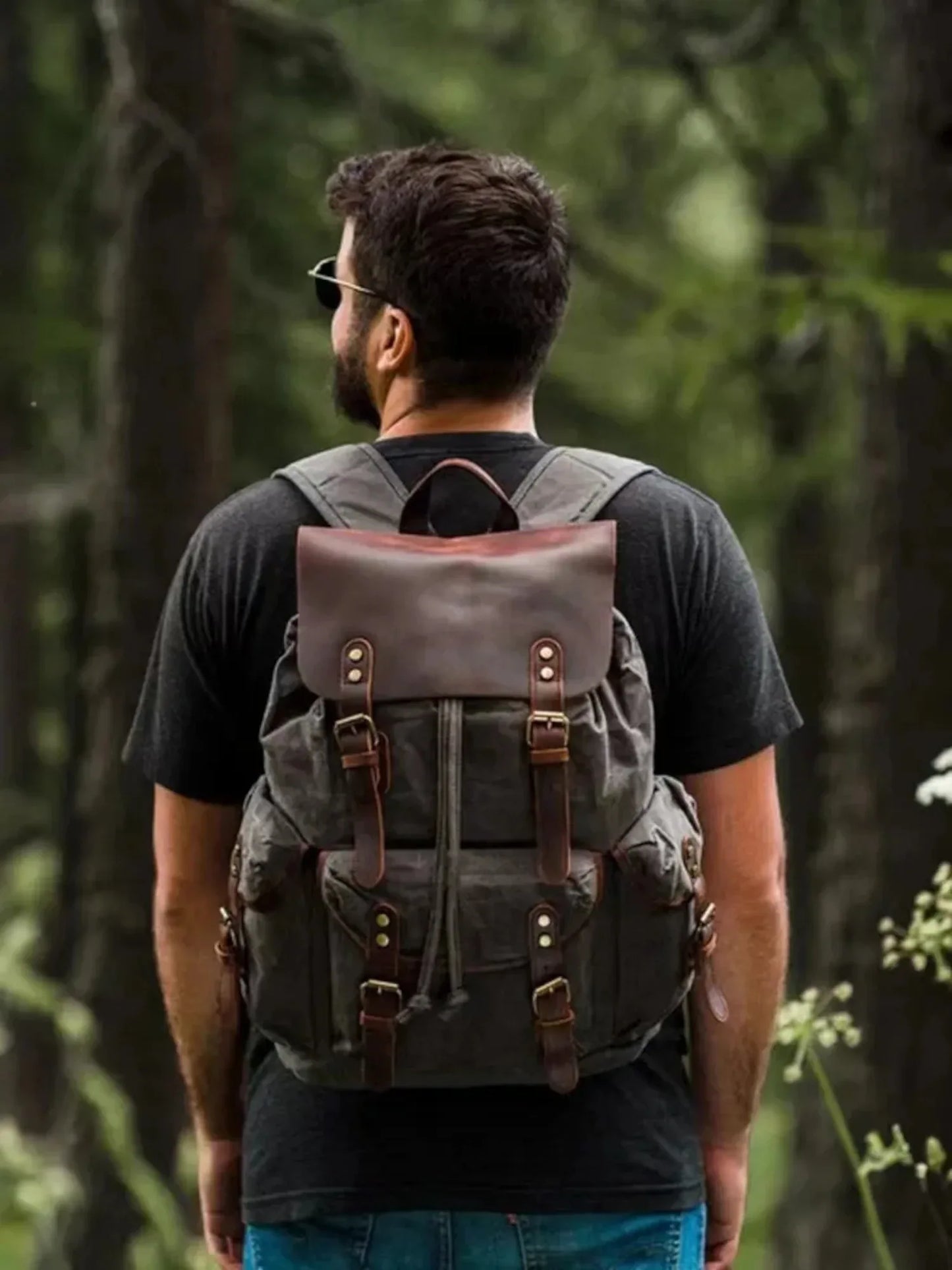 Leder Rucksack "Jäger" - TOLLzWOOD