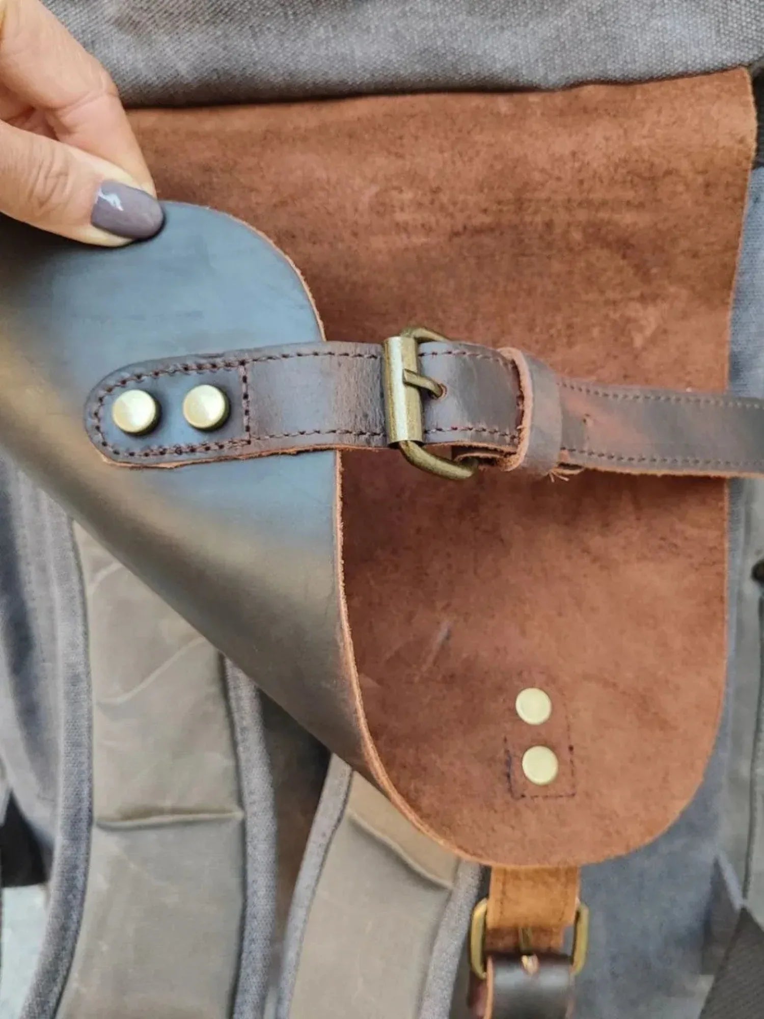Leder Rucksack "Jäger" - TOLLzWOOD
