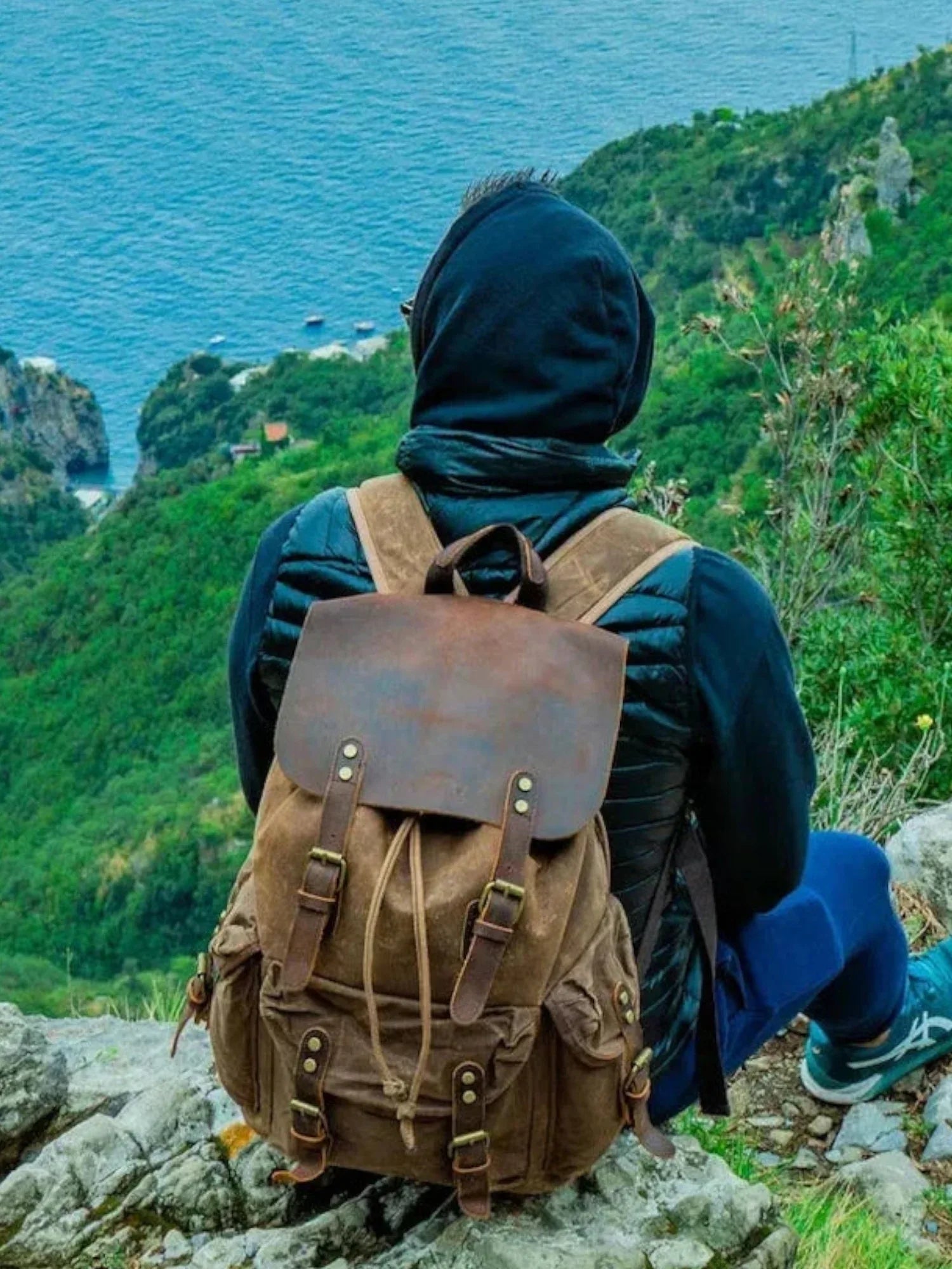 Leder Rucksack "Jäger" - TOLLzWOOD