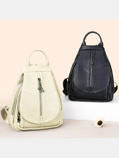 Leder Rucksack "Krokus" - TOLLzWOOD