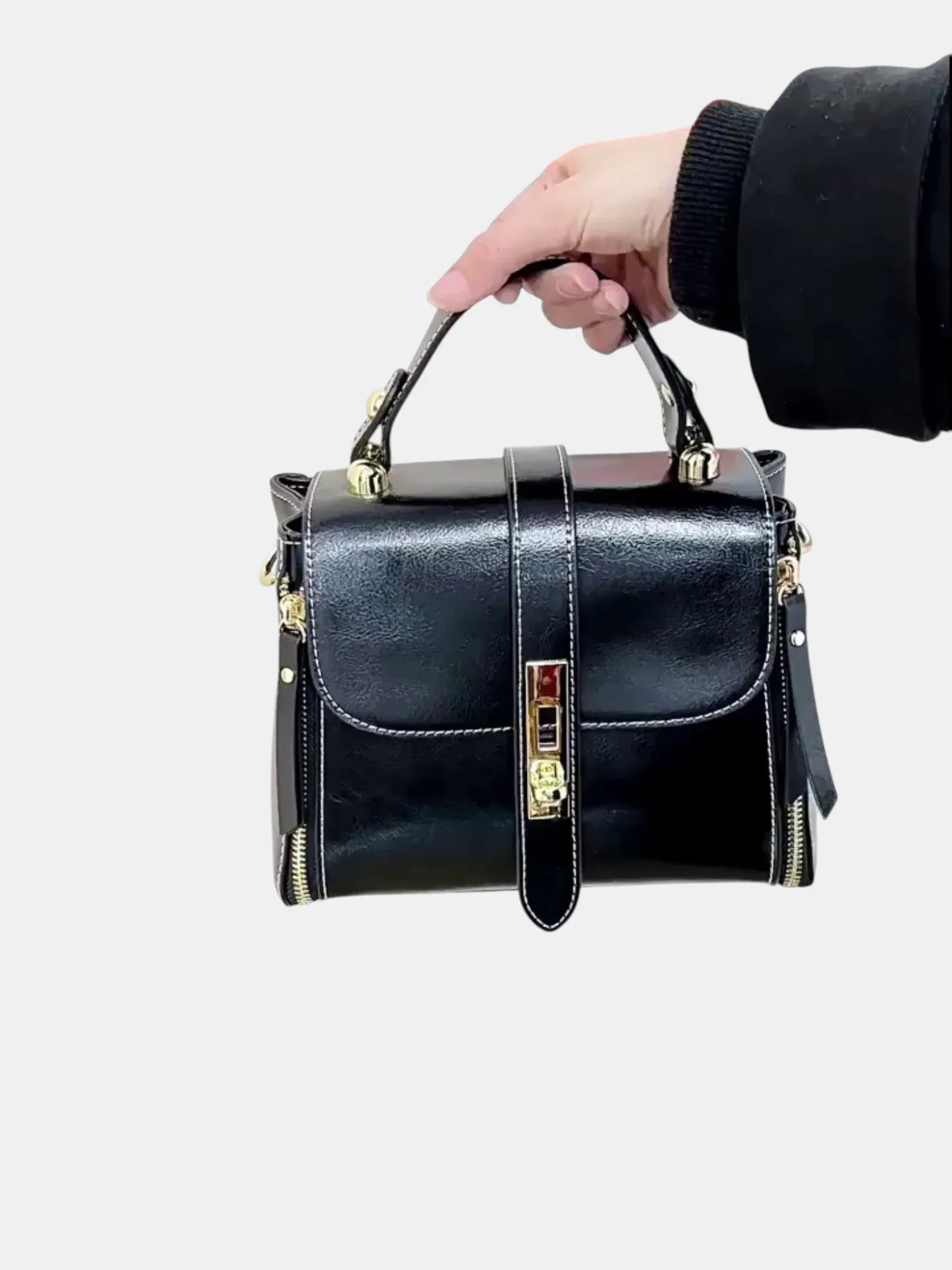 Leder Handtasche "Iris" - TOLLzWOOD
