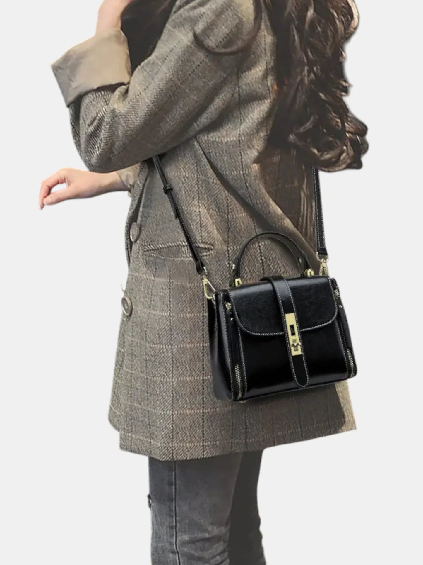 Leder Handtasche "Iris" - TOLLzWOOD