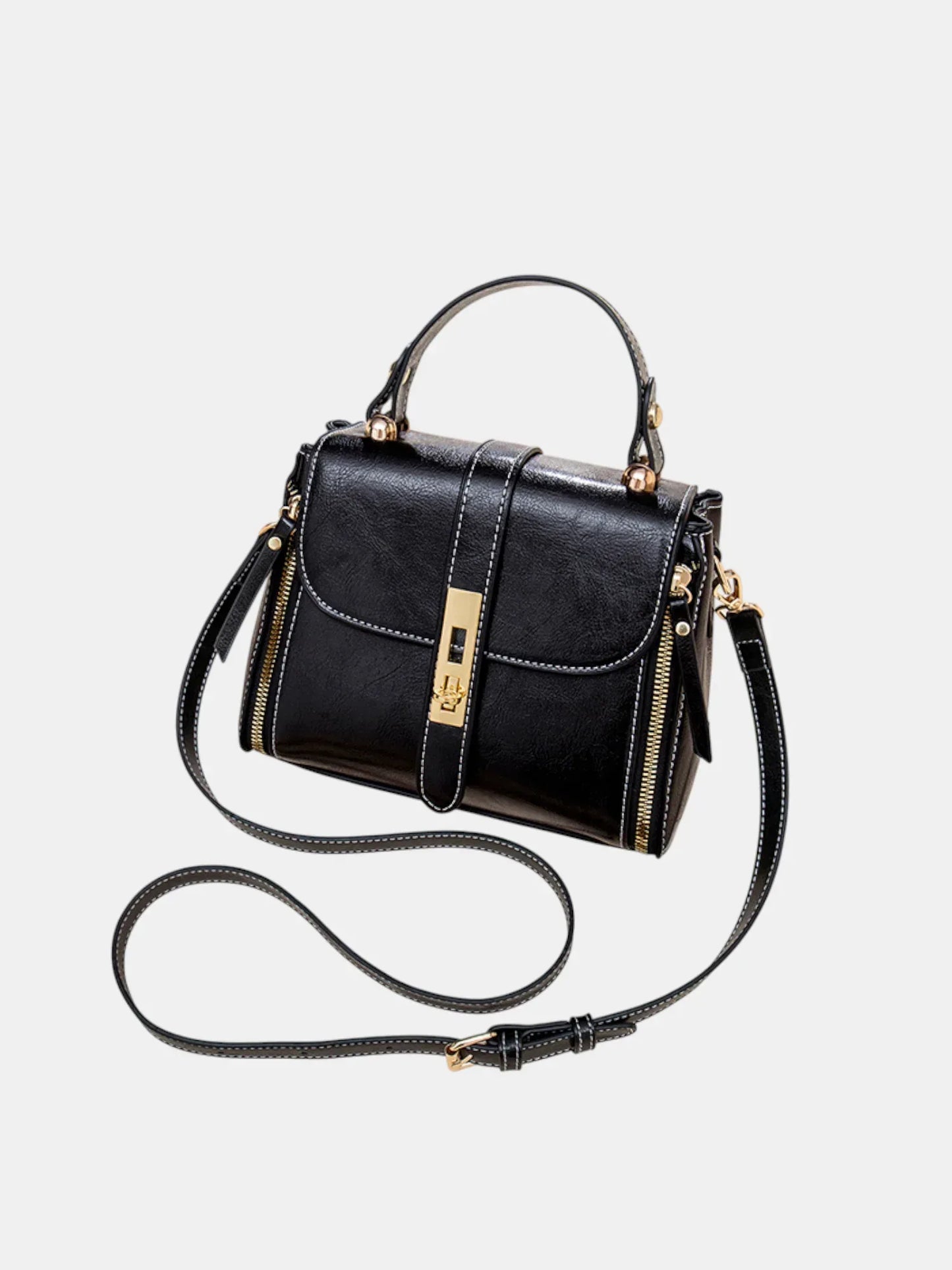 Leder Handtasche "Iris" - TOLLzWOOD