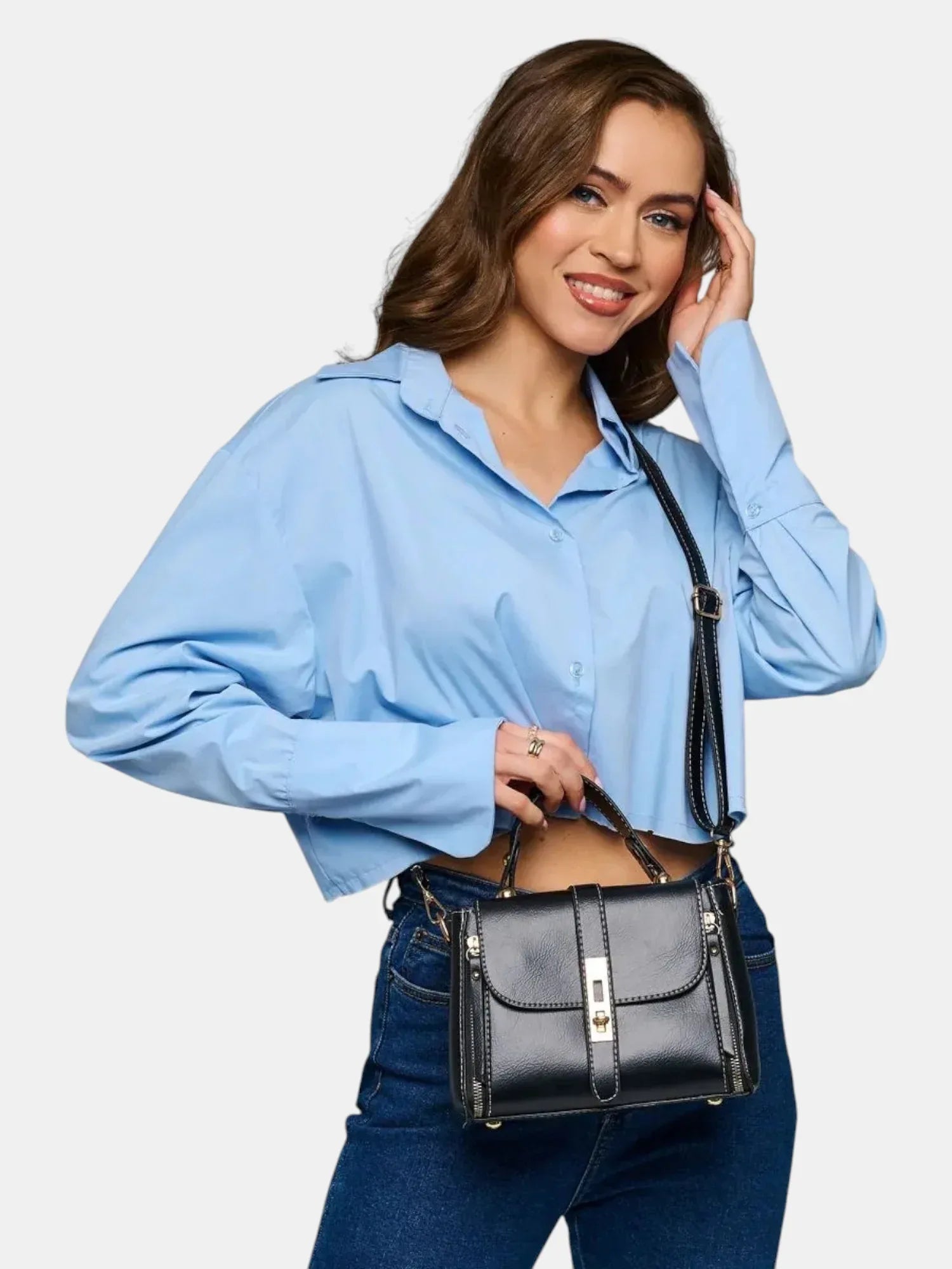 Leder Handtasche "Iris" - TOLLzWOOD
