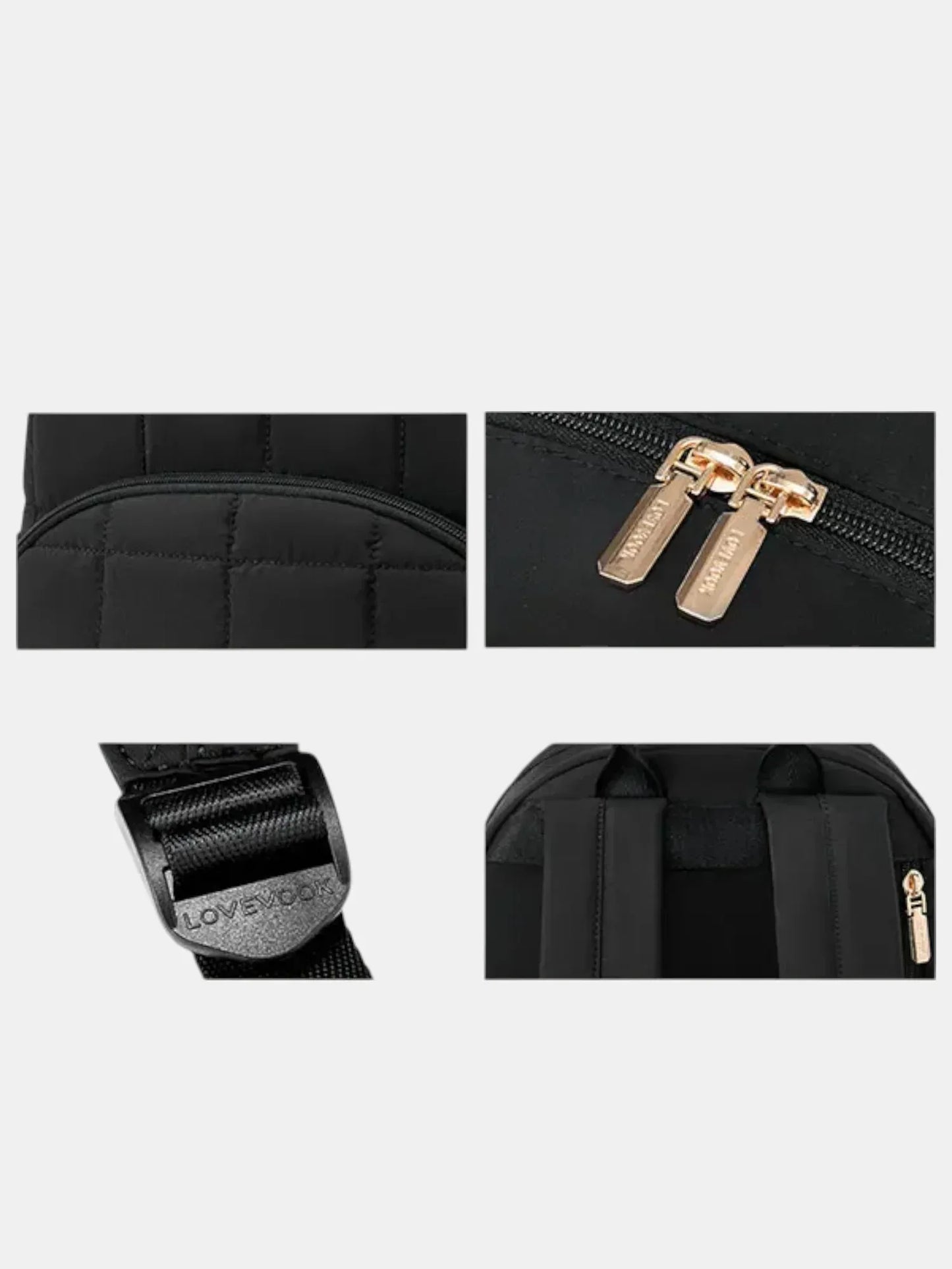 Schwarze Rucksack Lovevook - TOLLzWOOD