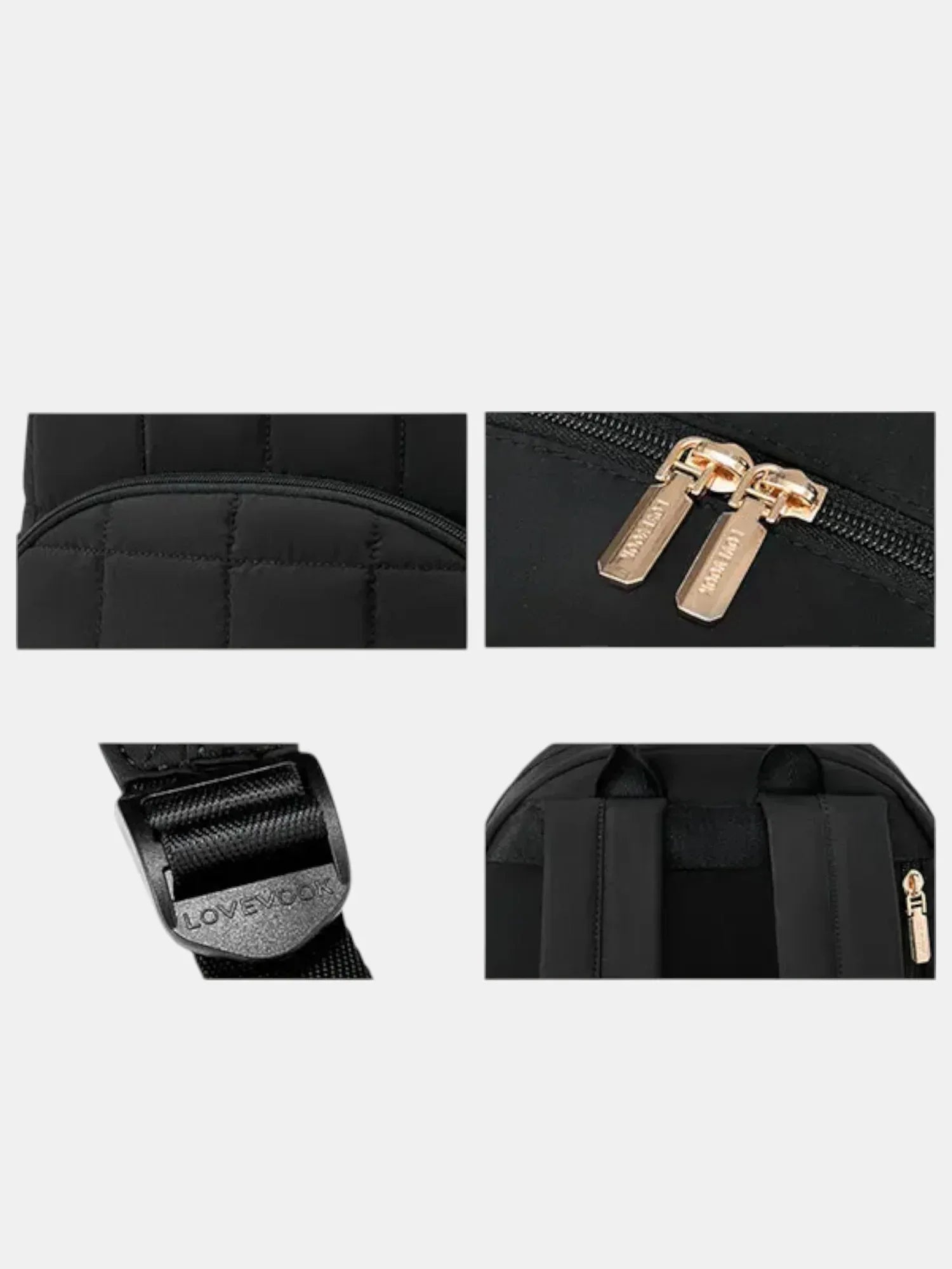 Schwarze Rucksack Lovevook - TOLLzWOOD