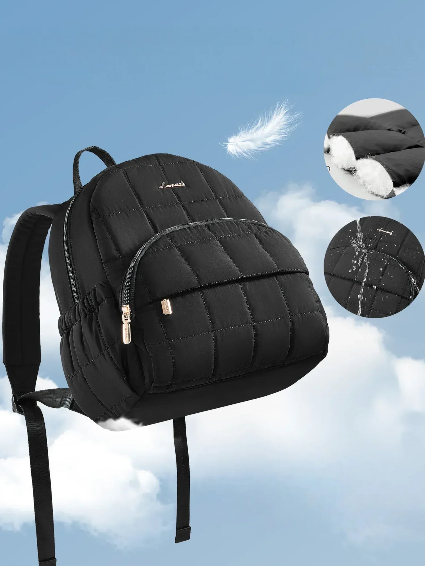 Schwarze Rucksack Lovevook - TOLLzWOOD