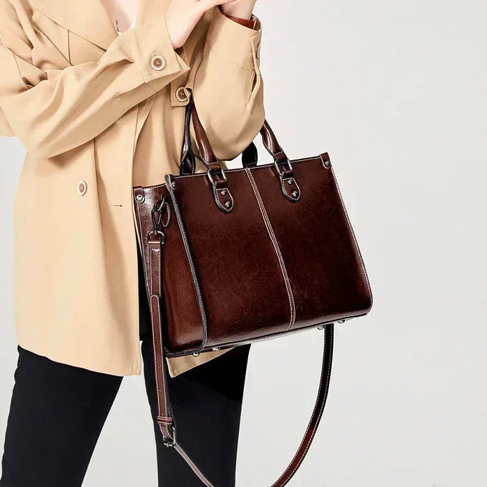 Leder Handtasche "Lilly" - TOLLzWOOD