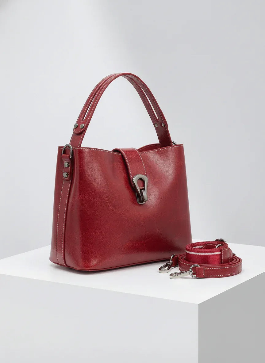 Leder Handtasche "Flora" - TOLLzWOOD