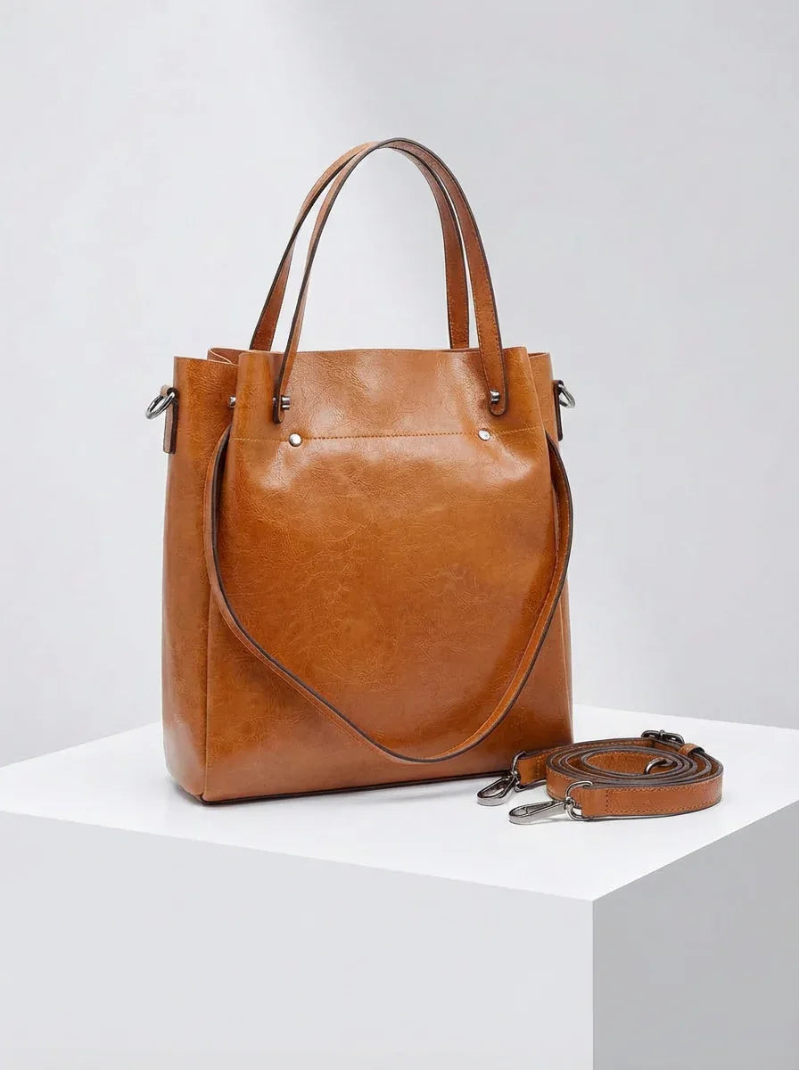 Leder Shopper "Aster" - TOLLzWOOD