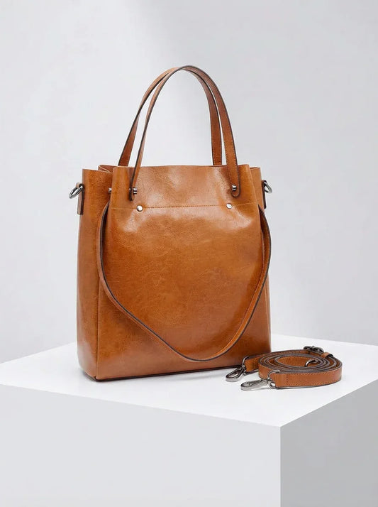 Leder Shopper "Aster" - TOLLzWOOD