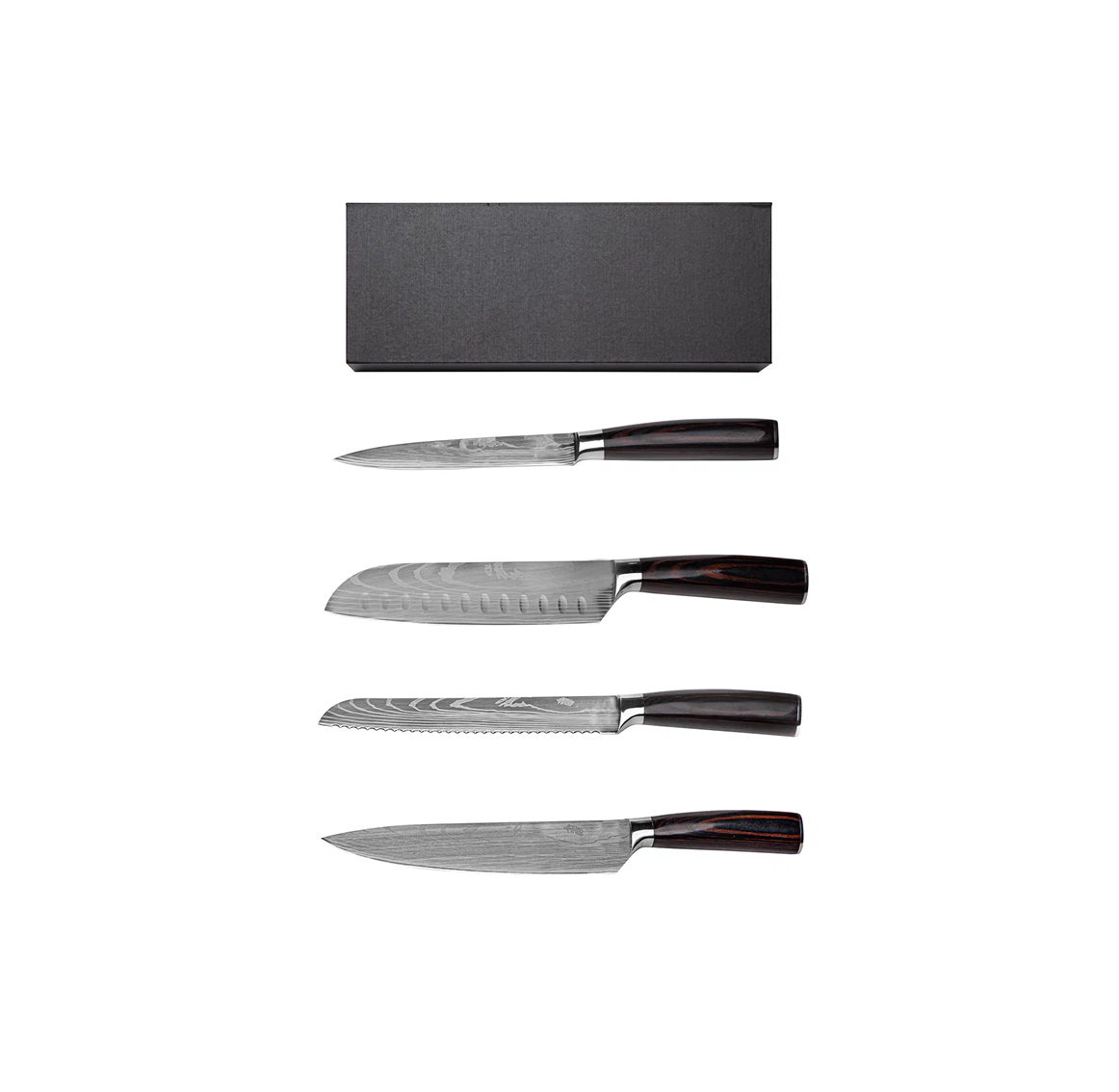 Knife set “Damascus Design”