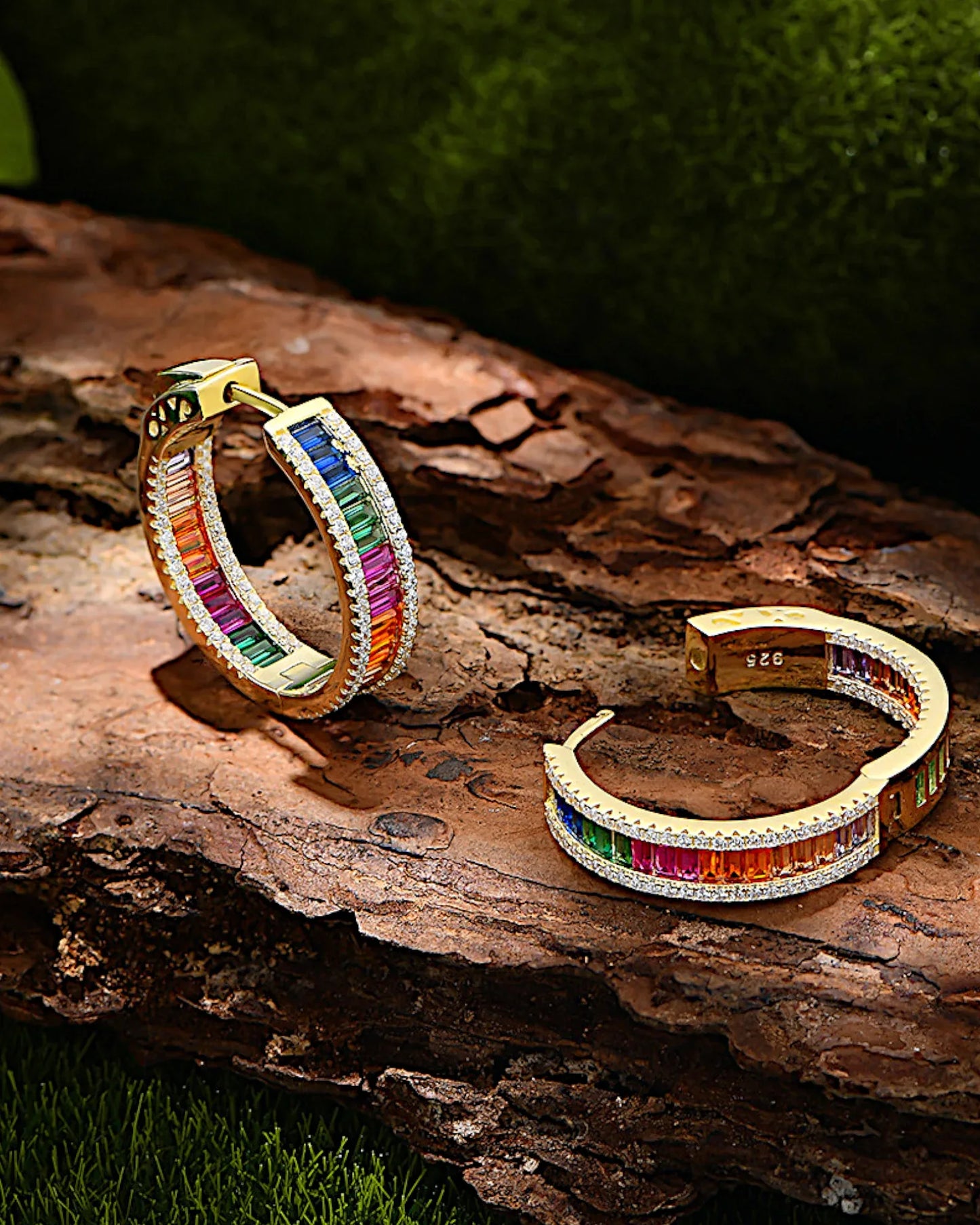 Ohrringe aus 925er Silber mit Zirkonia - TOLLzWOOD