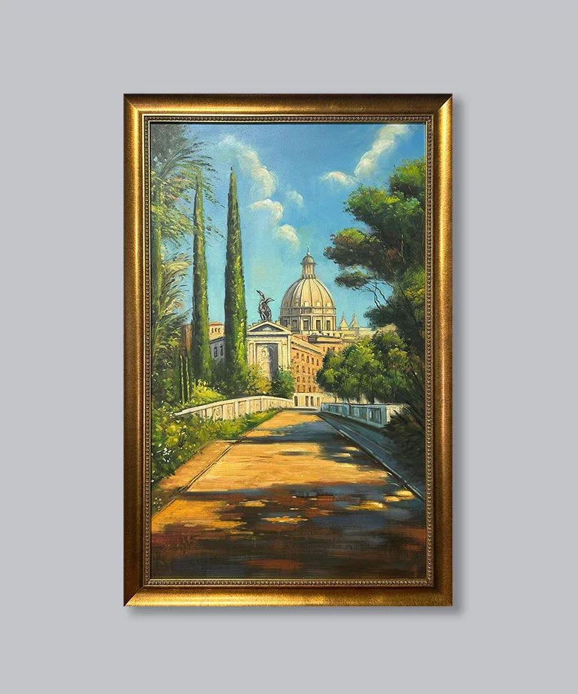 Handgemaltes Ölgemälde mit Holzrahmen - TOLLzWOOD