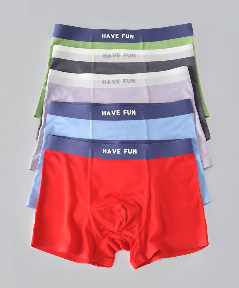 Boys' underwear "Have Fun", bamboo - 5 pack (sizes 2-14 years)