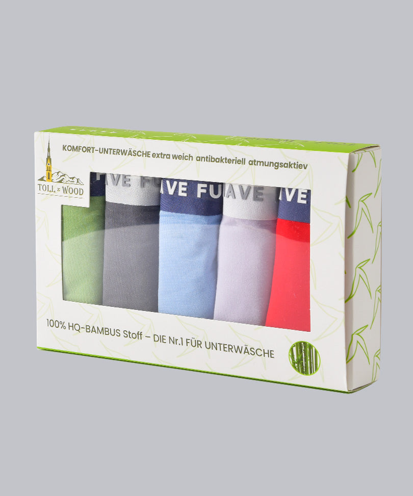 Boys' underwear "Have Fun", bamboo - 5 pack (sizes 2-14 years)
