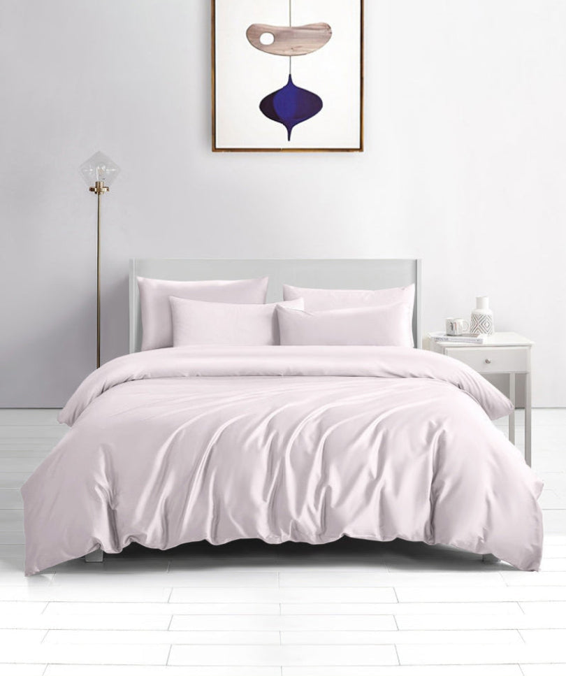 Cotton bedding set, 500TC, pink