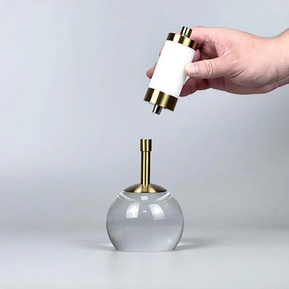 Kristallfuß LED Tischlampen (AKKU und STROM) - TOLLzWOOD