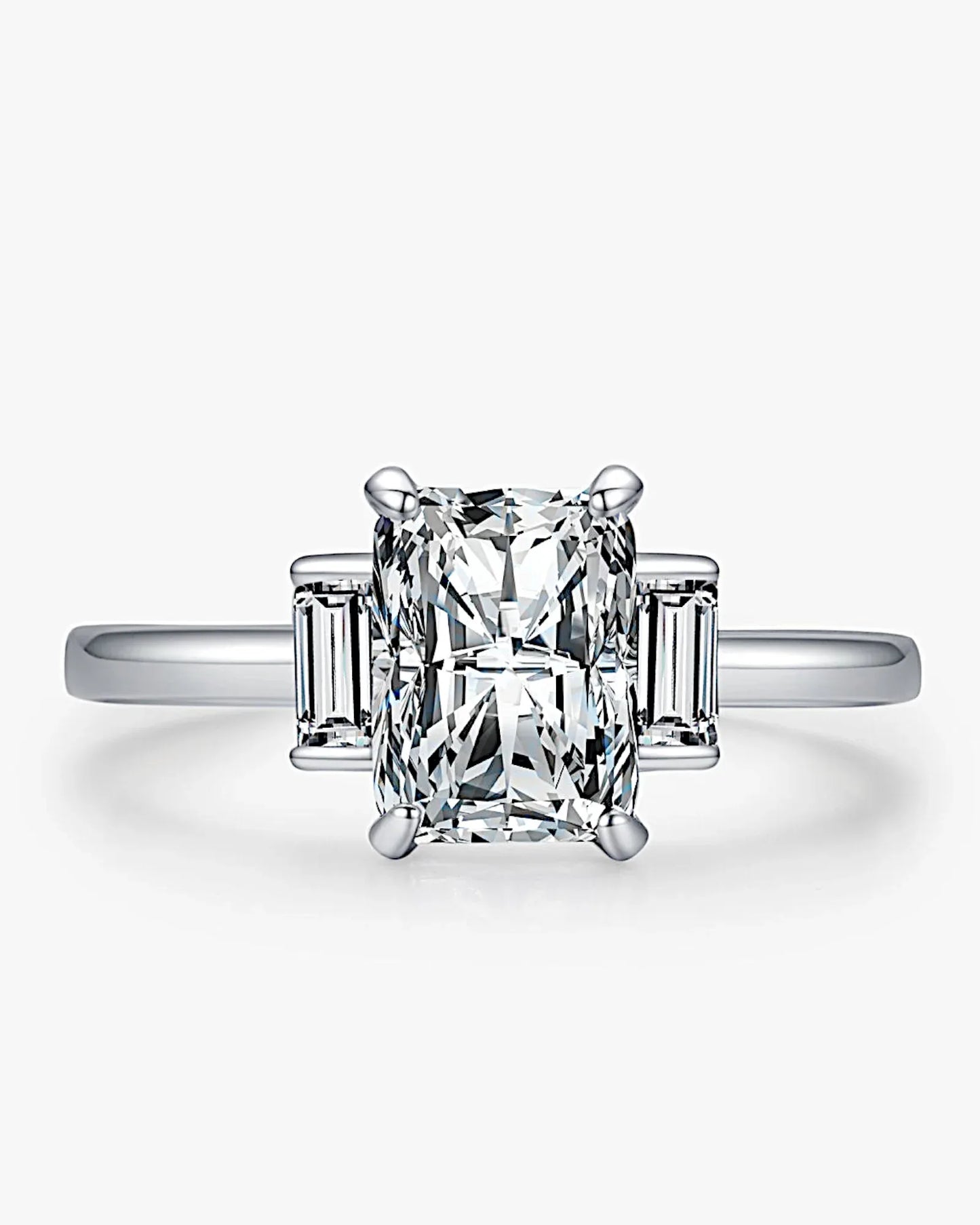Ring aus 925er Sterlingsilber mit großem Zirkon - TOLLzWOOD