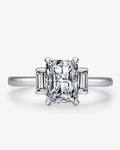 Ring aus 925er Sterlingsilber mit großem Zirkon - TOLLzWOOD