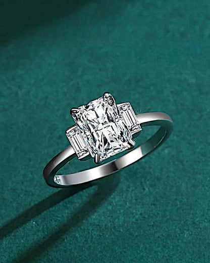 Ring aus 925er Sterlingsilber mit großem Zirkon - TOLLzWOOD