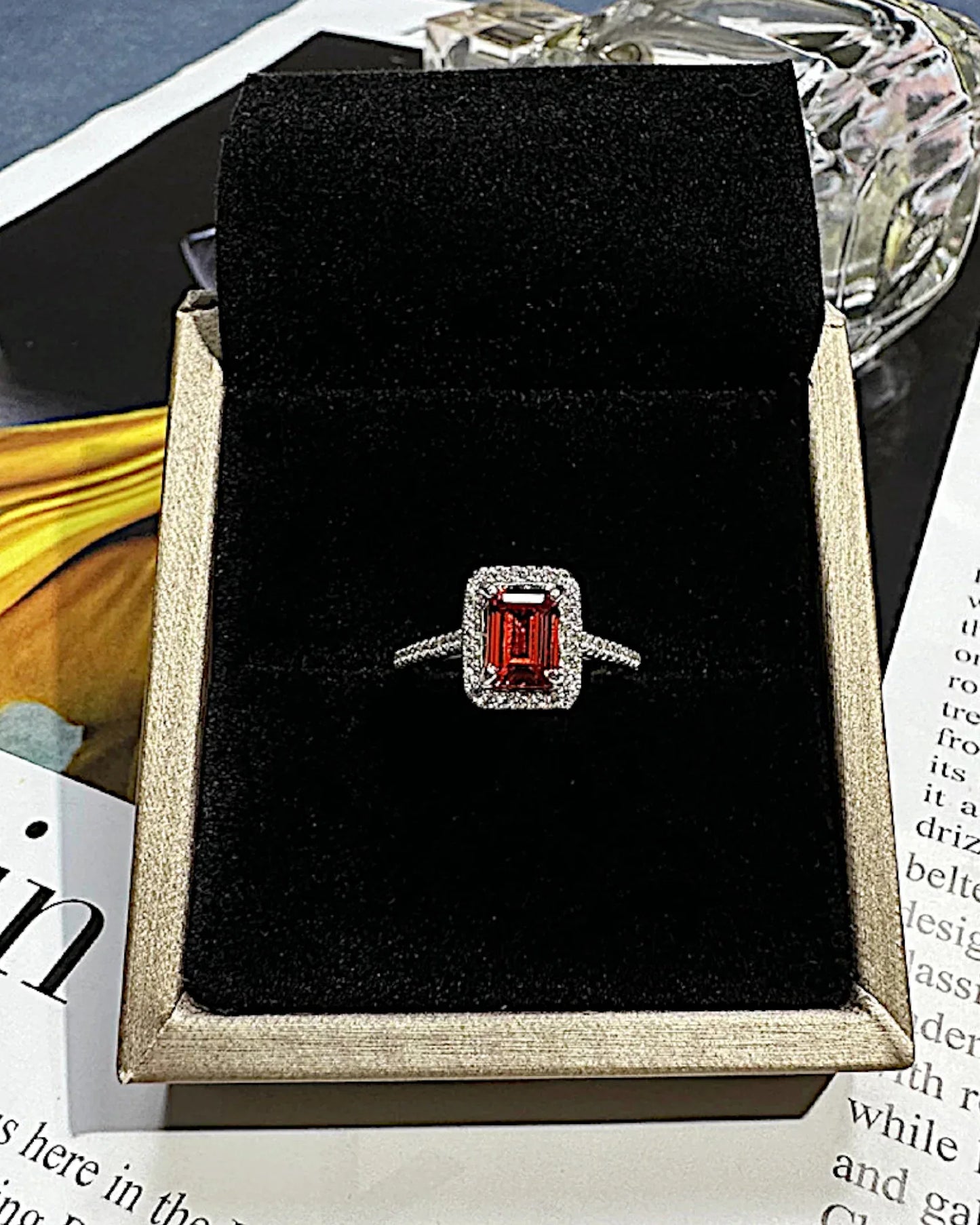 Ring aus 925er Silber mit grünem Zirkonia - TOLLzWOOD