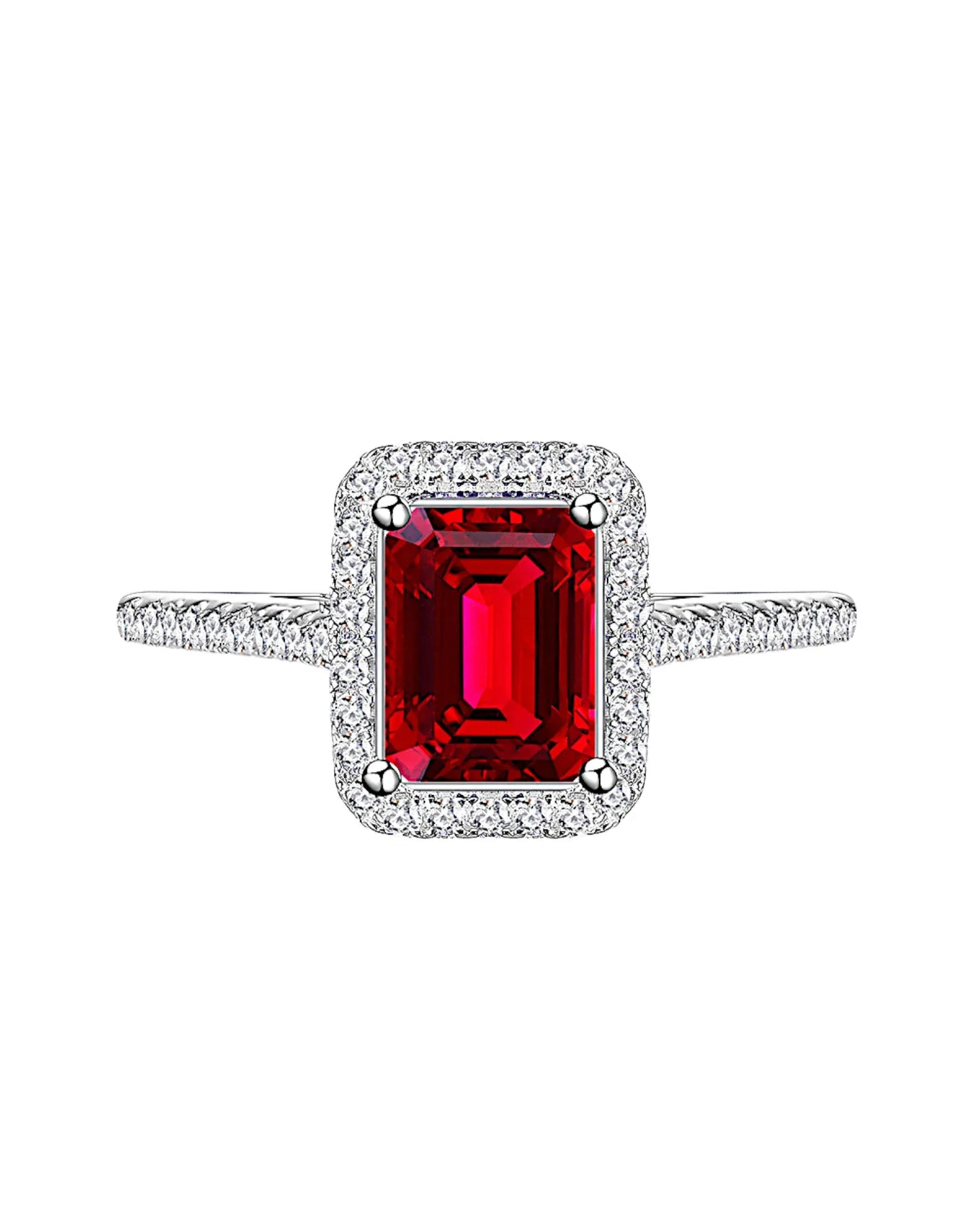 Ring aus 925er Silber mit grünem Zirkonia - TOLLzWOOD