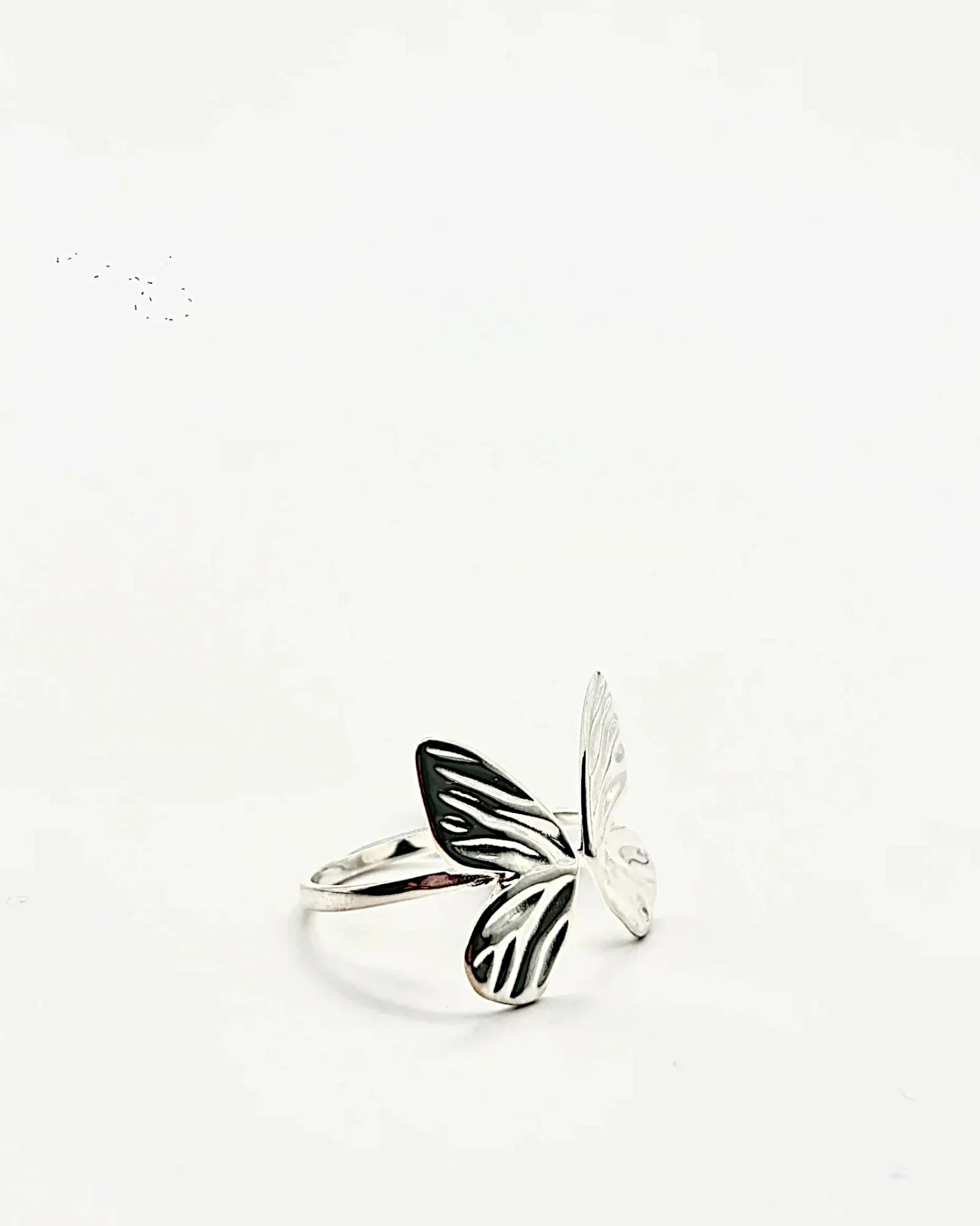 Schmetterlingsförmiger Ring aus 925er Sterlingsilber - TOLLzWOOD
