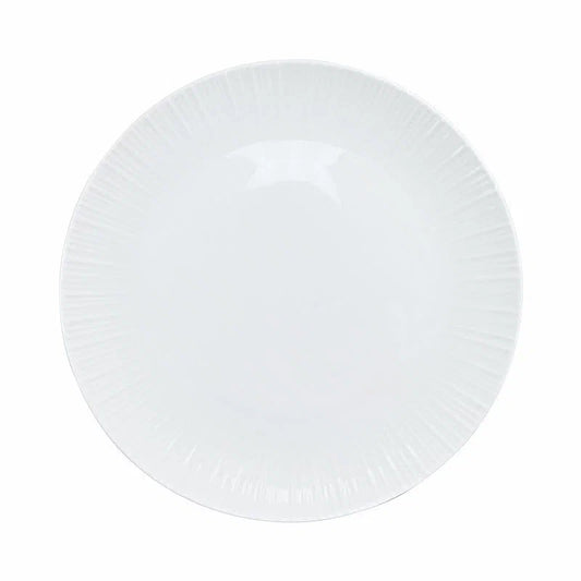Porzellanteller "Weiß" – mit Randstruktur