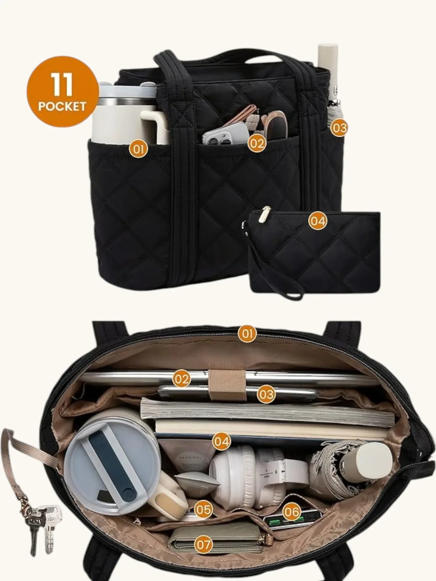 Handtasche "Hortensie" - TOLLzWOOD