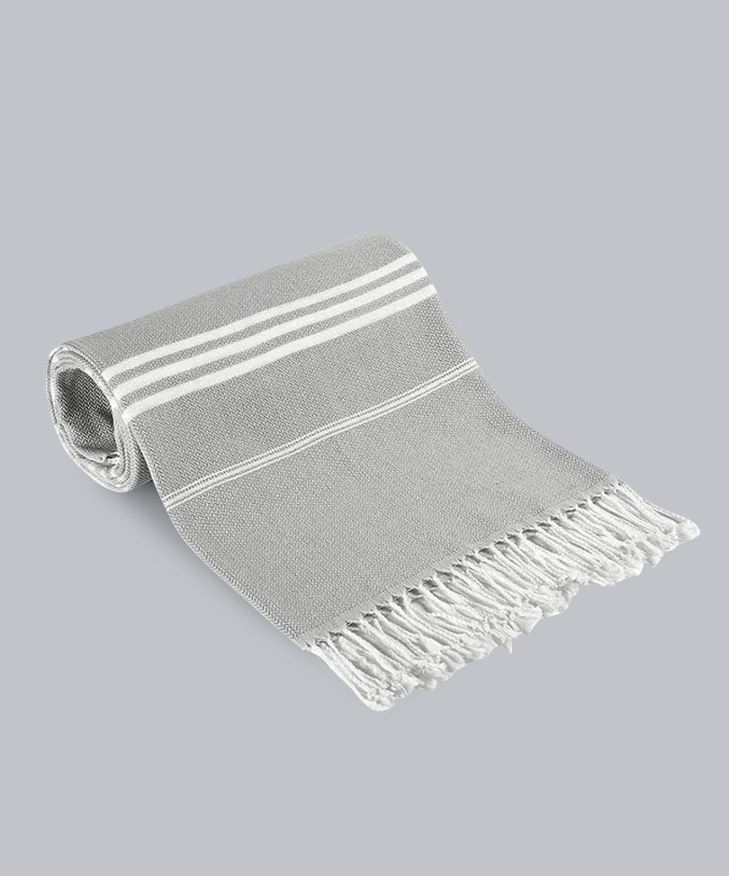 Turkish beach towel, grey, 95×180 cm